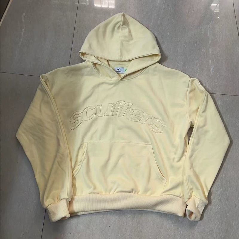 Cross-Border Scuffers Printed Embroidered Sweatshirt Solid Color Hoodie Casual Loose Sports Top Foreign Trade Men's and Women's Clothing Cross-Border Scuffers Printed Embroidered Sweatshirt Solid Color Hoodie Casual Loose Sports Top Foreign Trade Men's and Women's Clothing