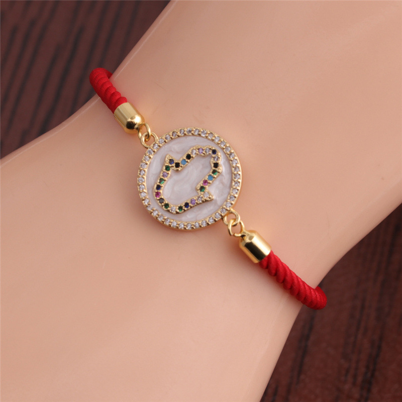 Fashion Color Zircon Micro-inlaid Palm Bracelet display picture 11