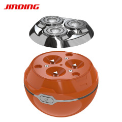 Cross-border new men's electric razor mini three-blade head shaving razor spherical beard razor waterproof direct factory sale