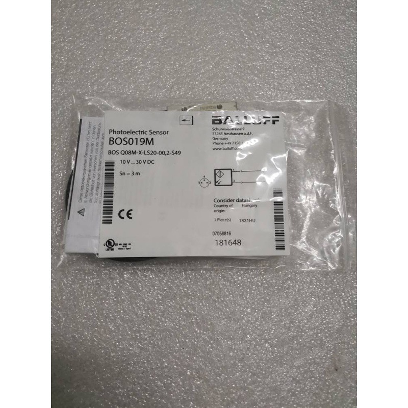 A026*全新原装BALLUFF巴鲁夫 BOS019M  BOS Q08M-X-LS20-00.2-S49