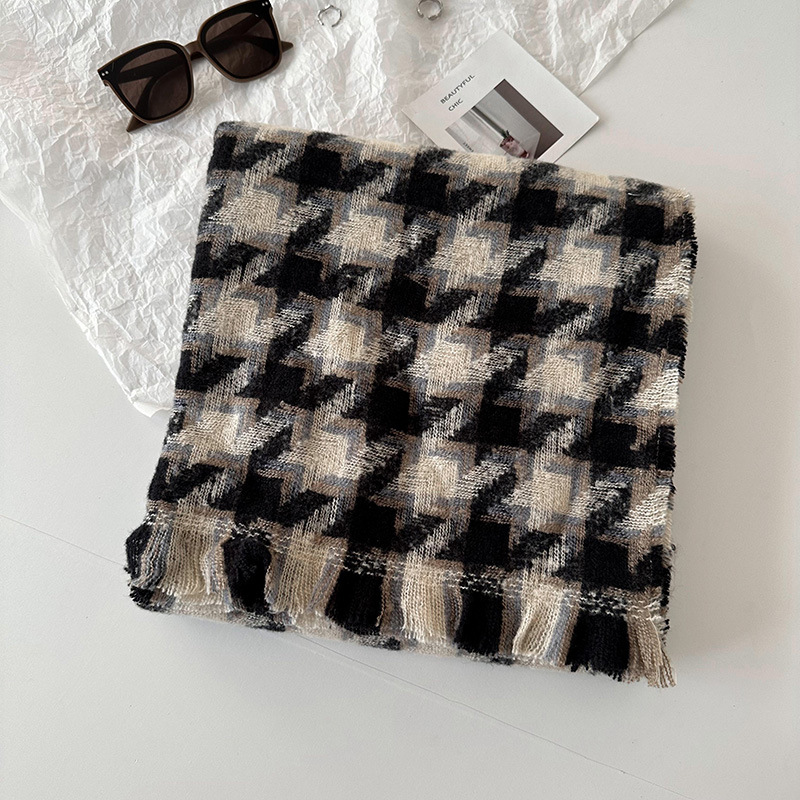 Bufandas de cachemira de imitación de mujeres 2025 invierno de alta calidad espesa alargada bufandas de cuadrilátero caliente bufandas de cuello cubierta chal