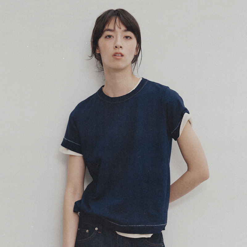 In Stock Nothing Writing Short-Sleeved T-Shirt Women's 2025 Spring and Summer New Designer Round Neck Top