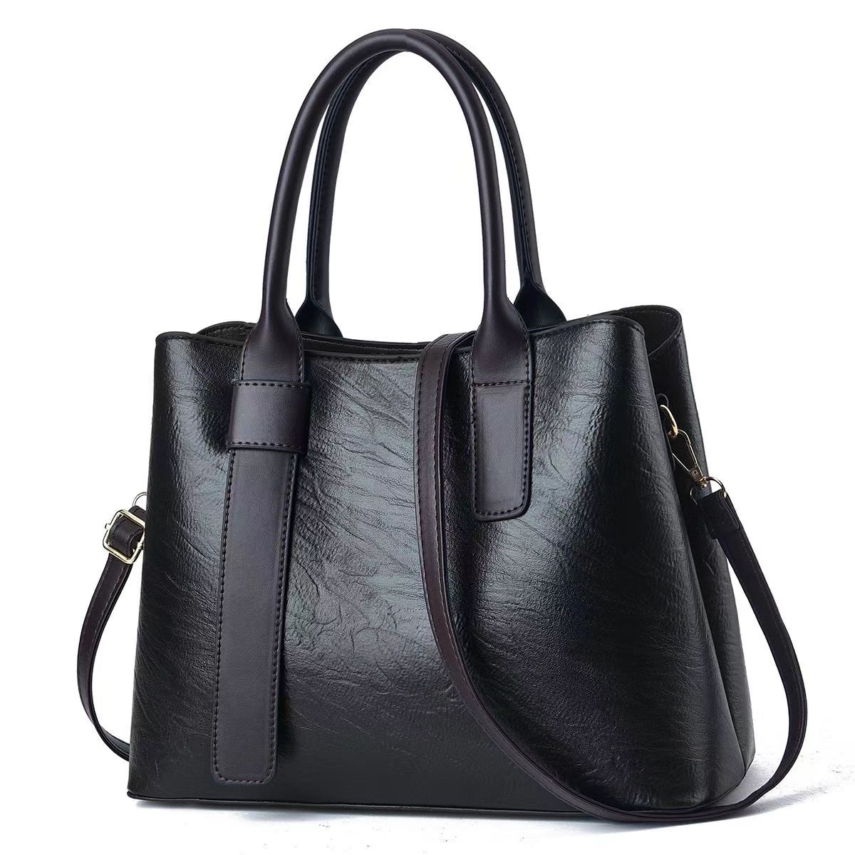 Bolsa de mano de textura Bolso de hombro clásico europeo y americano de gran capacidad Bolso de mensajero Bolso femenino en nombre de Handbags