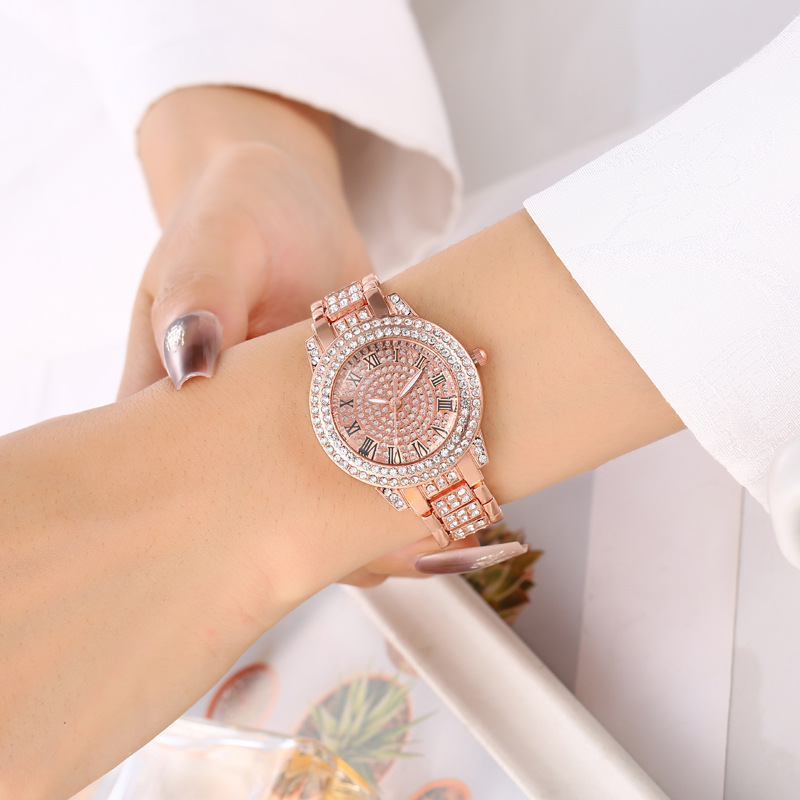 2023 Starry Sky Women's diamond steel belt quartz watch pearlescent shiny Roman digital fashion watch 2023 Starry Sky Women's diamond steel belt quartz watch pearlescent shiny Roman digital fashion watch