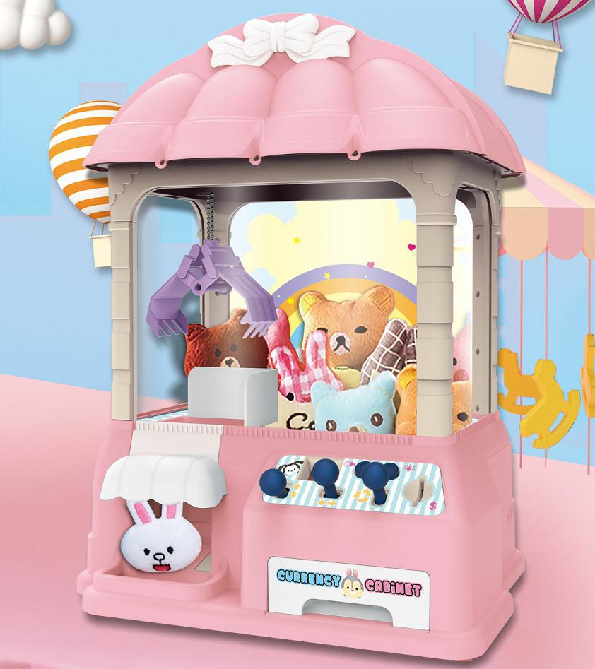 Tiktok mismo estilo muñeca infantil máquina de captura de monedas clip eléctrico muñeca máquina de dulces máquina de juego educativo Chenghai