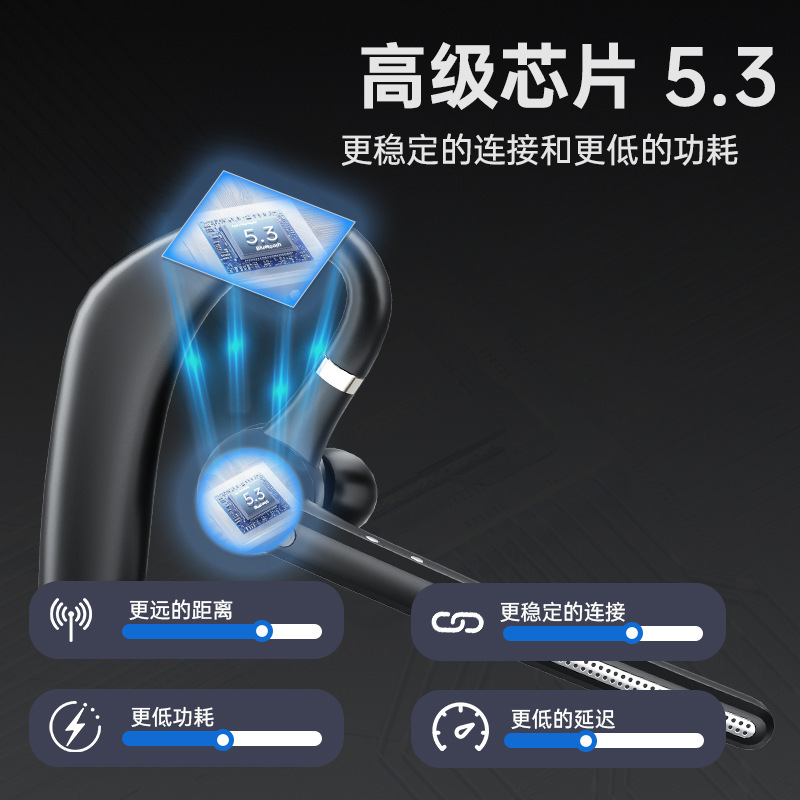 跨境专供G10无线商务高音质蓝牙耳机挂耳单耳ENC双麦降噪源头工厂|undefined