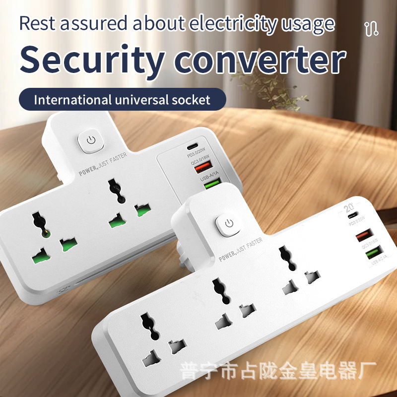 Exportación de comercio exterior 3 bits 4 bits enchufe de enchufe de conversión estándar nacional estándar europeo convertidor USB TYPE-C