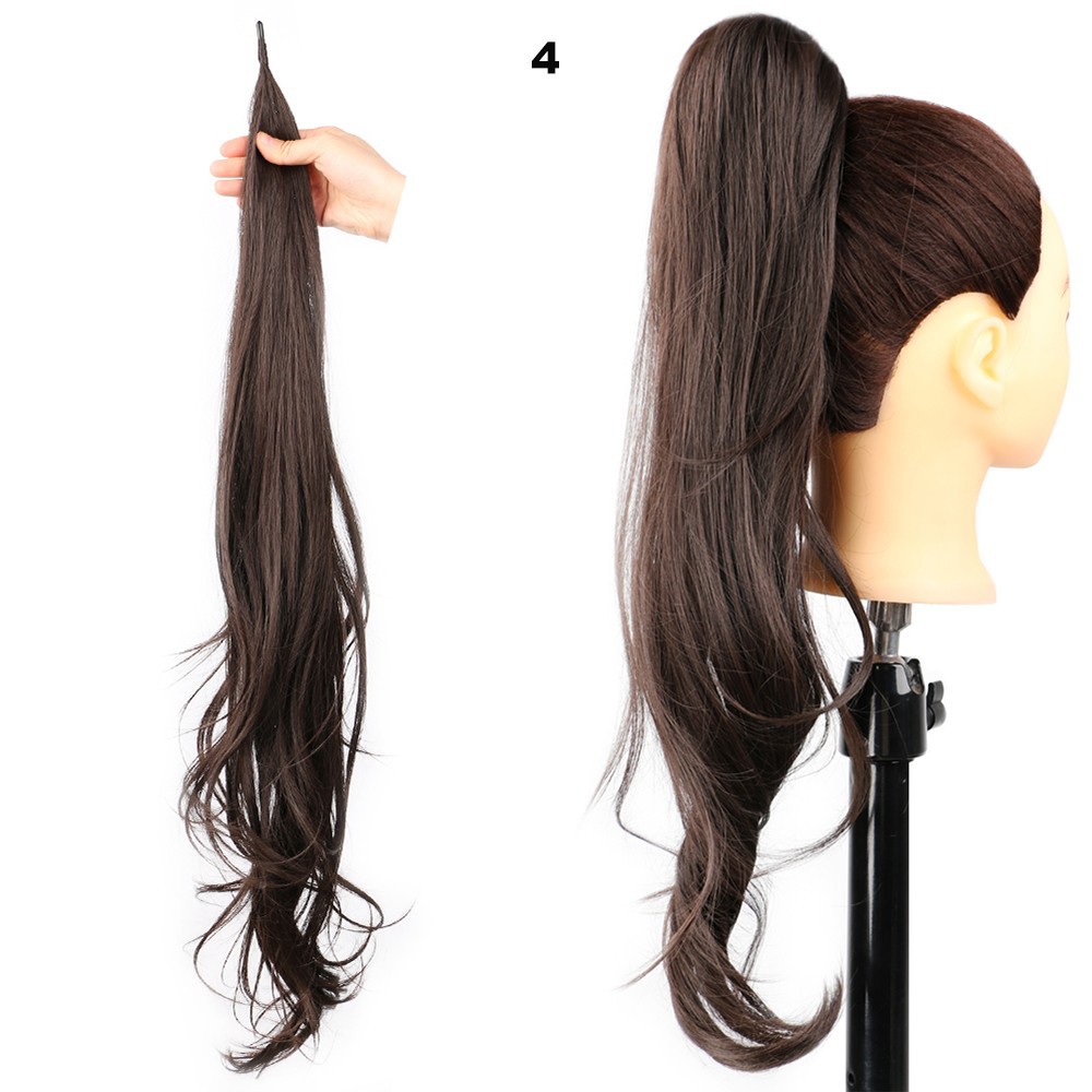 Ponytail Extension Synthetic Long Curly Hair High Temperature_voghion.com