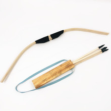 厂家直销60竹制公分弓箭 无杀伤力儿童射击玩具 景区热销竹木玩具