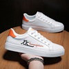 Summer trend white shoes, sports men's casual footwear for leisure, fashionable white sneakers, Korean style