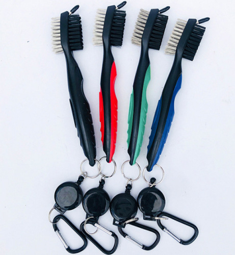 Source manufacturer supplies golf club double-sided brush, club cleaning brush, kitchen tool, global best-selling model