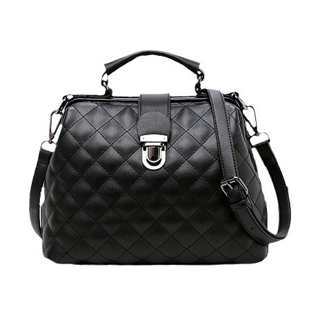 2024 New Style Retro Medical Bag Shoulder Bag For Women Matte Leather Trendy Handbag - Thumbnail 5
