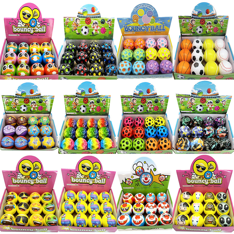 Pinball alto estilo explosivo transfronterizo espuma de alta potencia Bola de ocio y entretenimiento PU Bola de rebote de descompresión para estudiantes al aire libre