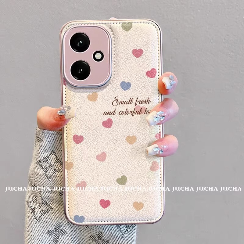 Full Screen Heart Heart Suitable for Apple Iphone17 Mobile Phone Case Vivox300 Metal Paint Air Cushion Case Couple Protective Cover