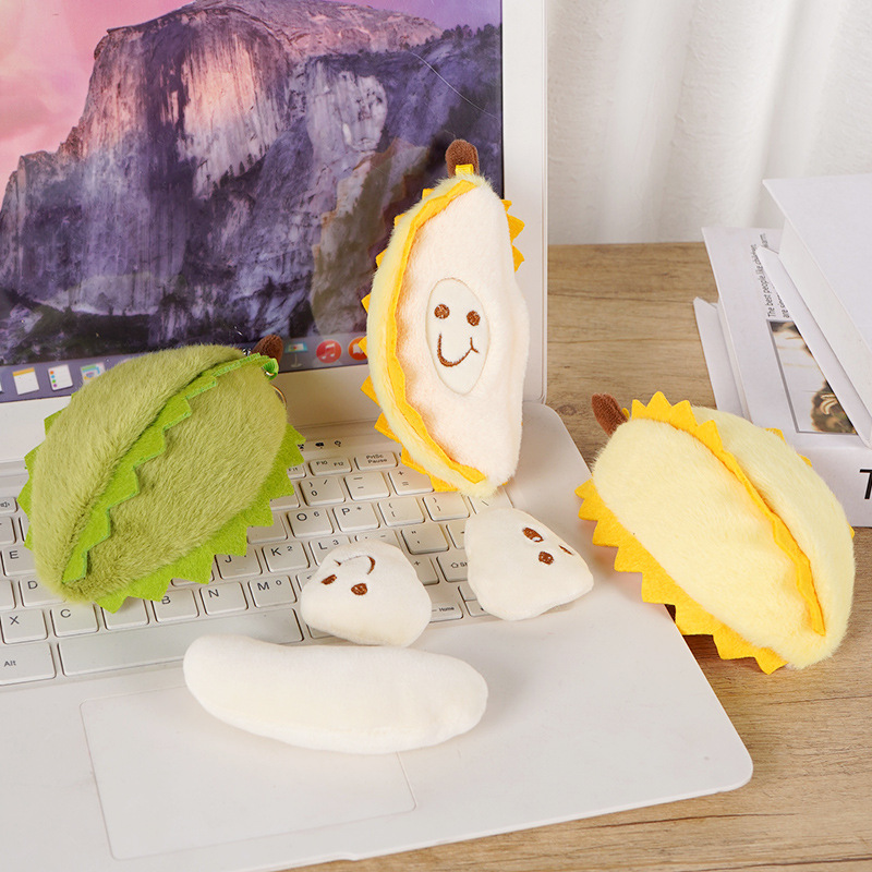 Creative fruit durian plush toy doll small pendant doll doll student backpack pendant children's keychain
