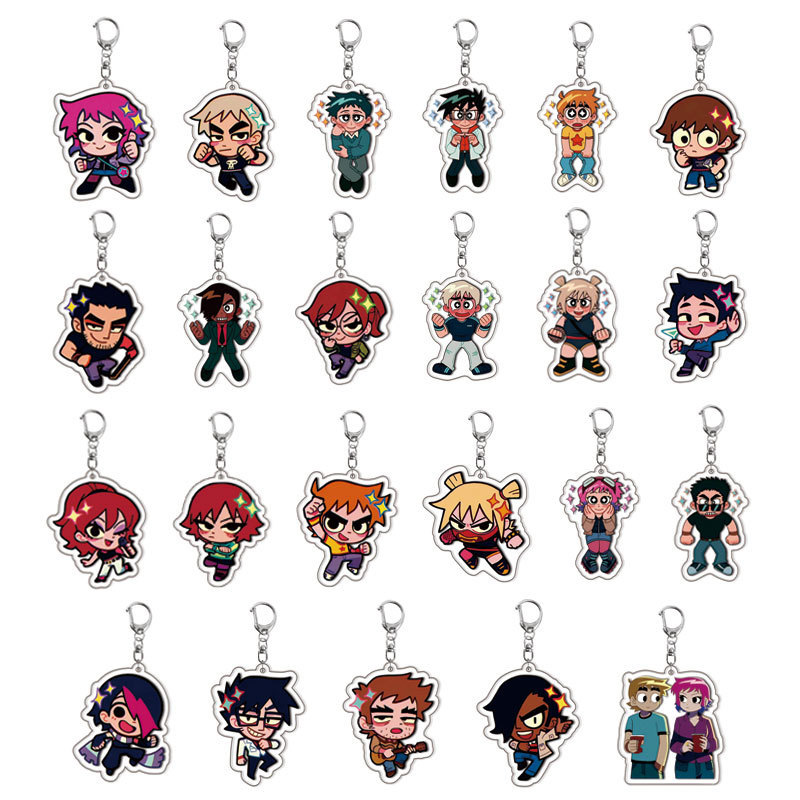 [Interlayer] Crooked Boy Scott Full Power Acrylic Double-Sided Keychain Anime Peripheral Pendant