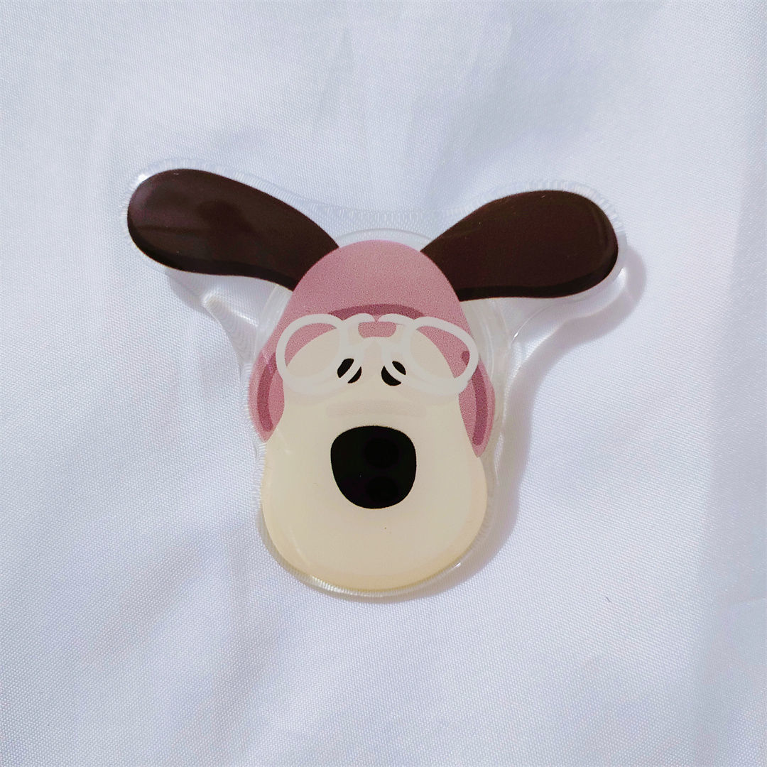 Corea del Sur ins estilo blanco pato epoxi airbag soporte lindo soporte plegable retráctil pasta dedo hebilla soporte del teléfono móvil