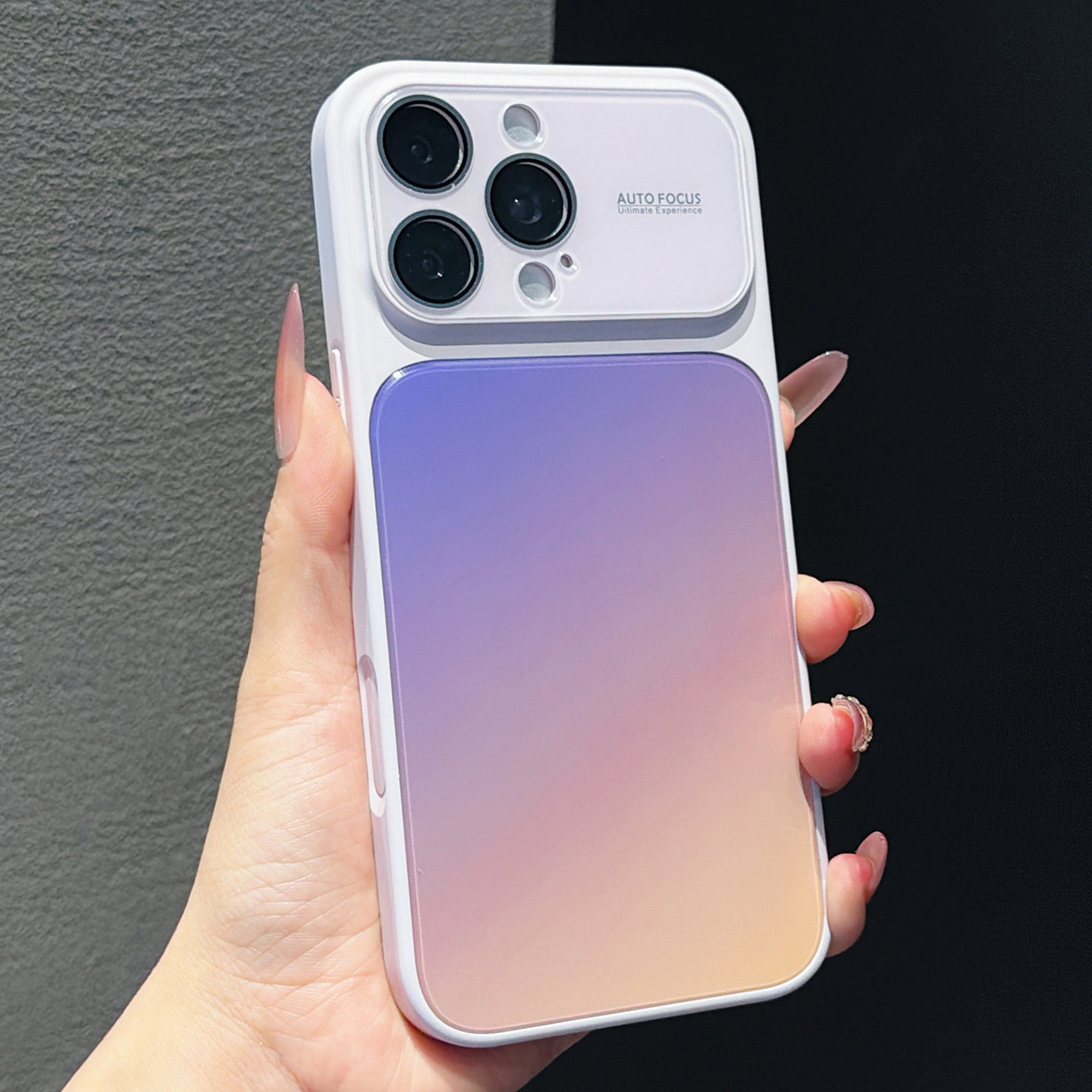 Hielo de vidrio gradiente para iPhone17Promax ventana de alto rendimiento para teléfonos móviles Apple 15 cubierta anti-caída