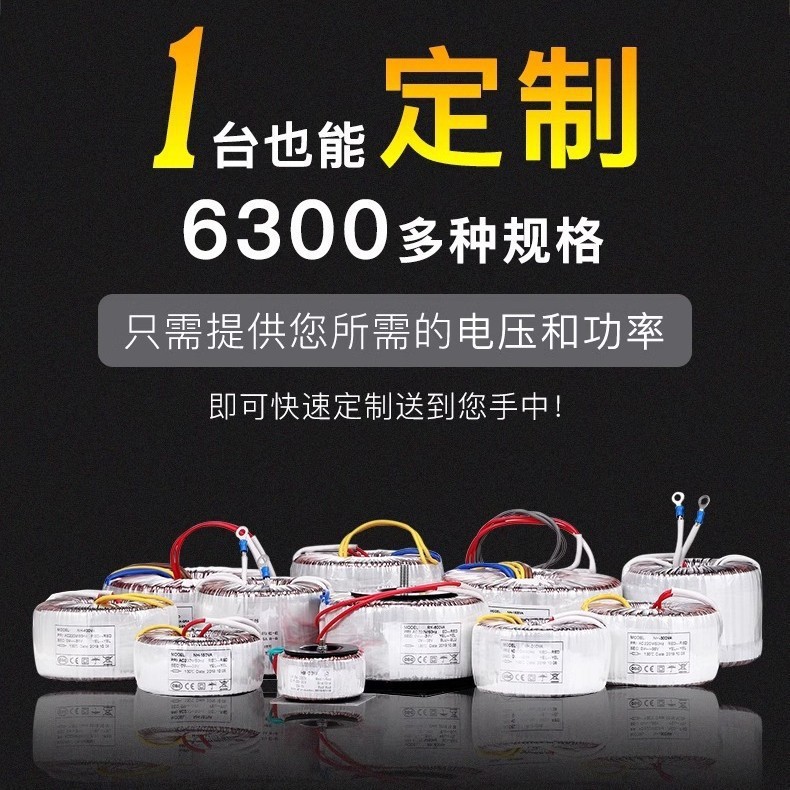 哇噢环形变压器音响纯铜环牛功放电源线圈隔离电源变压器大功率