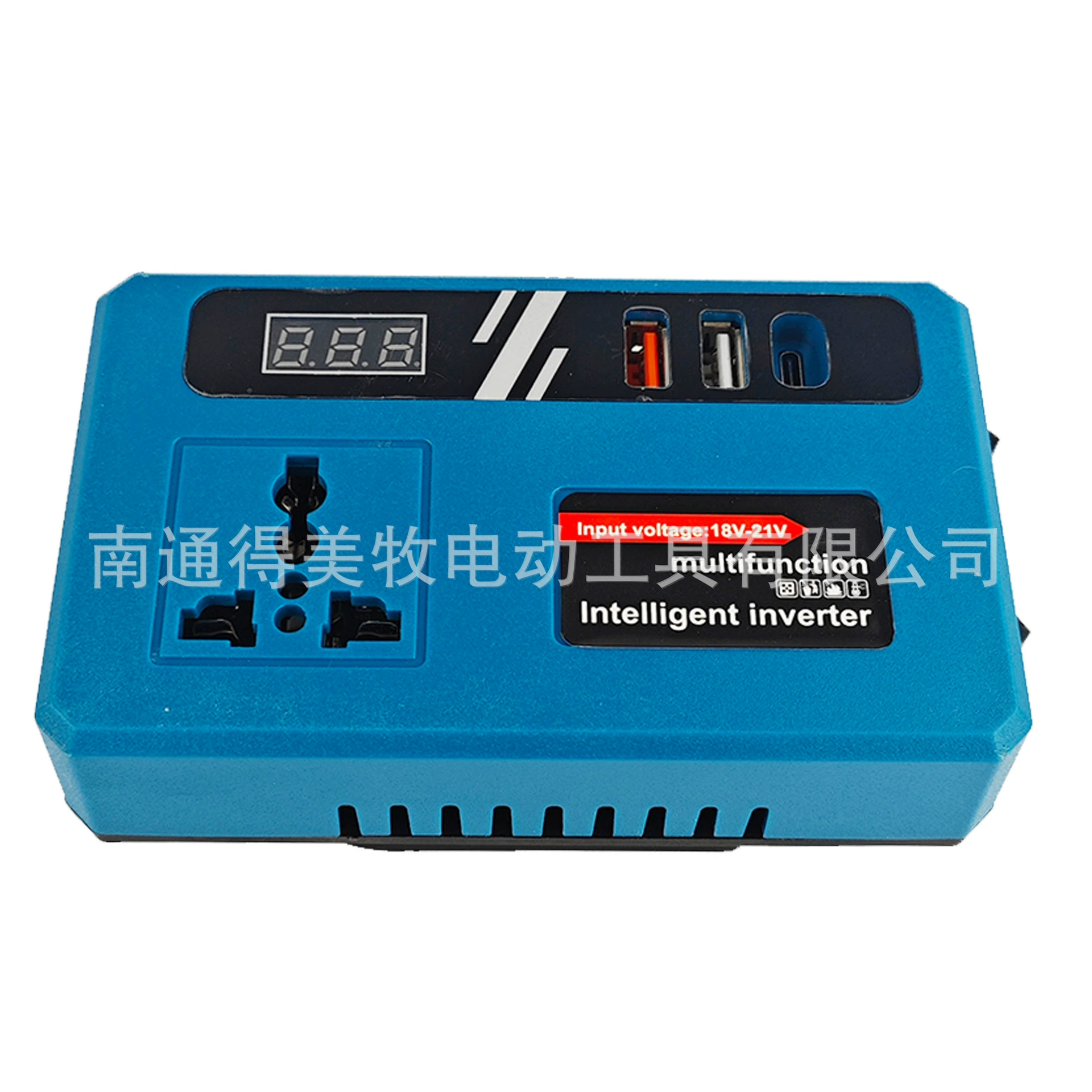 Популярный инвертор 21В в 220В с подсветкой, зарядкой USB/TYPE-C, для Dewalt Makita Miwaki (подошвы)