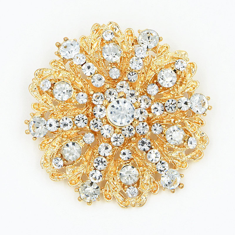 Fashion High-End European And American Hot-Selling Bridal Bouquet With Inlaid Diamonds, Exquisite Alloy Rhinestone Large_voghion.com