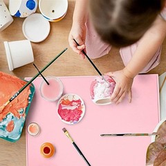 Children's Silicone Painting Mat Color Palette DIY Doodle Mat Washable Silicone Oil Painting Mat Art Painting Board