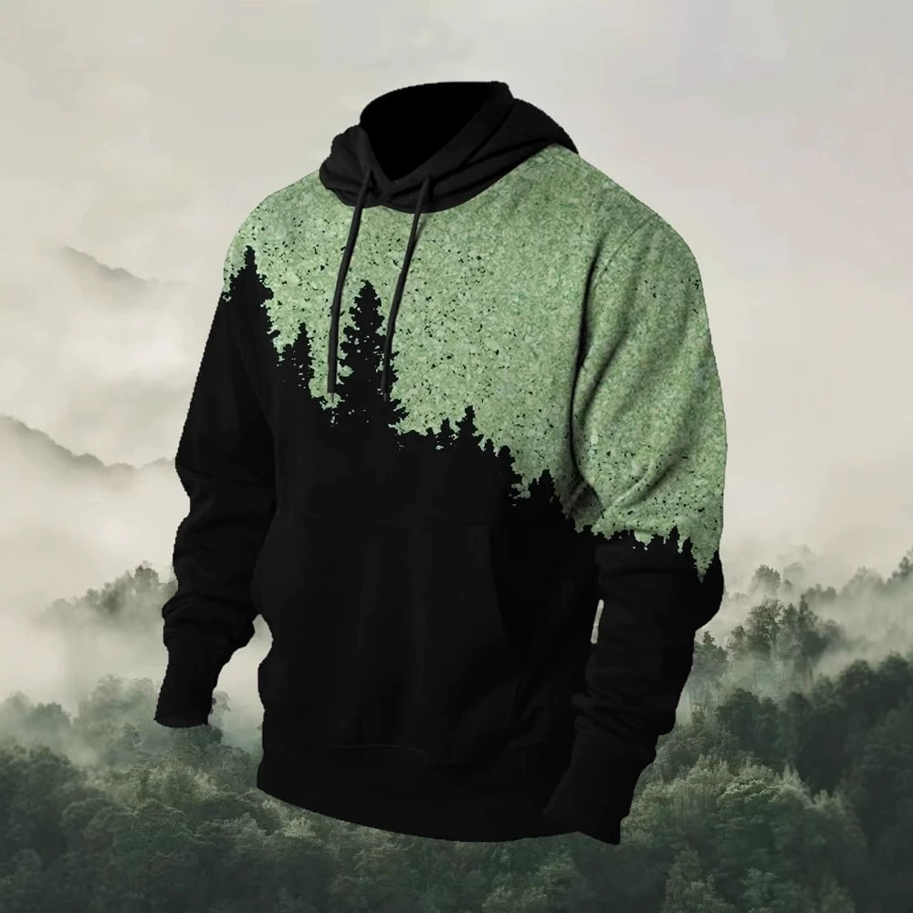 Трансграничный AliExpress новый мужской пуловер свитер охотничий олень камуфляж на открытом воздухе лесной силуэт 3D толстовка с принтом