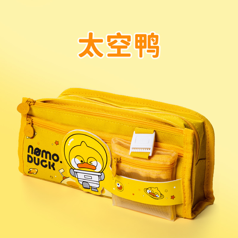 Mahe astronauta multi-capa Dora caja de lápiz de dibujos animados lindo estudiante de gran capacidad alargada bolsa de lápiz de malla al por mayor