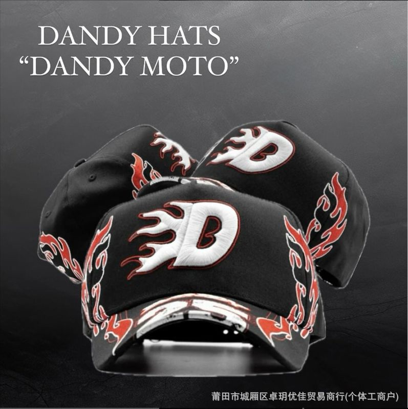 新款DANDY Hats棒球帽字母刺绣嘻哈帽调节帽时尚帽子 D-1|undefined