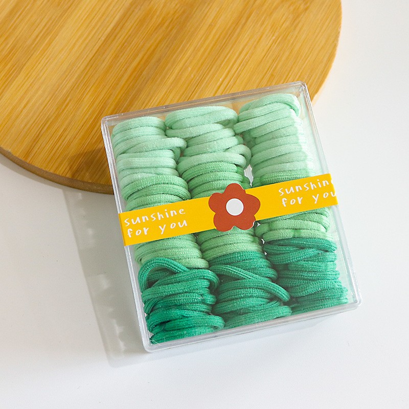 Banda de goma para niños en caja banda de cabello para niños banda de cabello para niñas banda de goma para niñas lazo de pelo para bebés no duele el pulgar del cabello