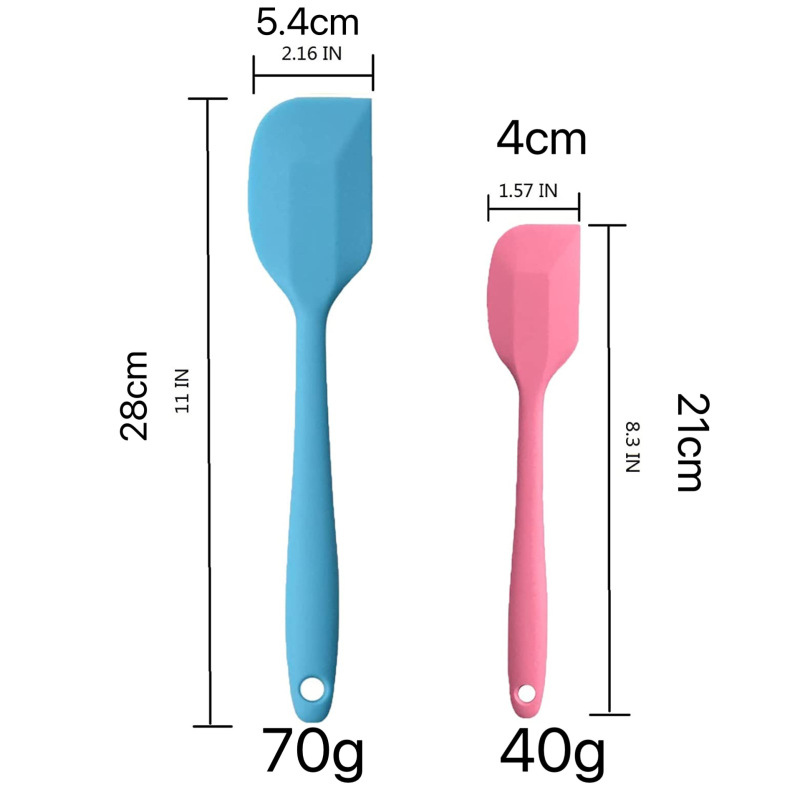 一体型シリカゲルスクレーパーFDA耐高温クリームケーキのベーキングツールsilicone spatura|undefined