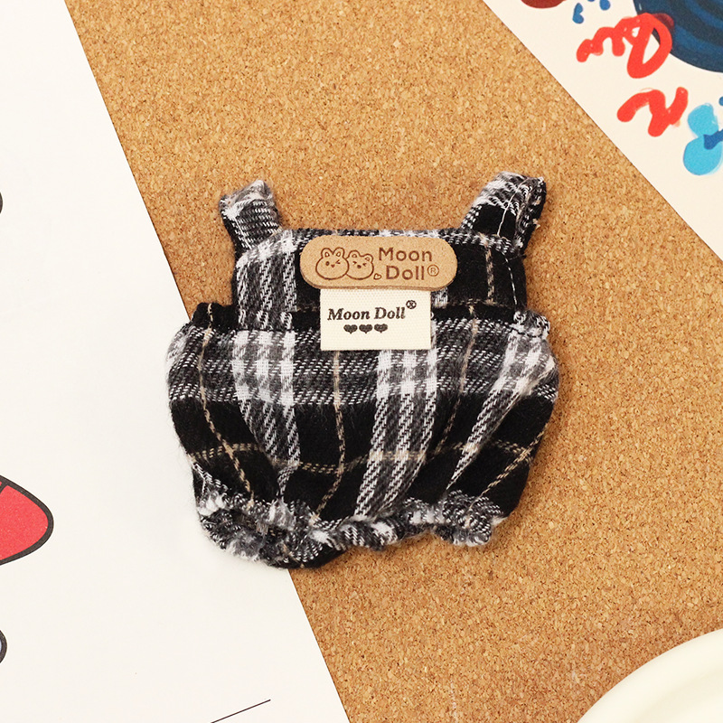 ベビー服のみ】ぬいぐるみ ラブブ ベビー服 17cm コットンドール グリーン 子供用 サスペンダー フィッシャーマンハット アクセサリー|undefined