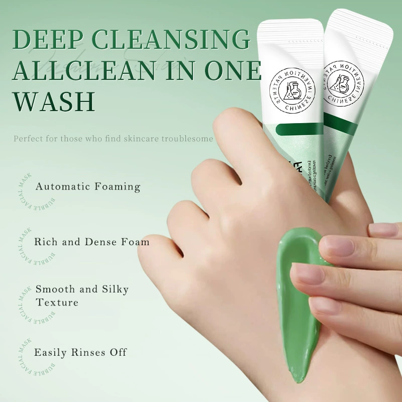 Face Mask Anthocyanin Bubble, pore-cleansing acne remover, easy foam application