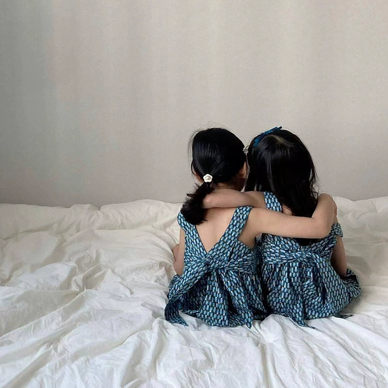 Summer dress sleevless, set, mosquito repellent, trousers, children's clothing, floral print