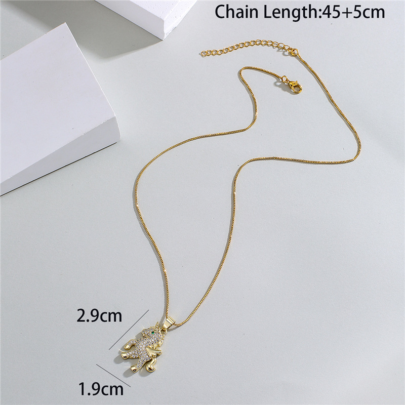 Aogu Cross-Border Supply Copper Micro Inlaid Zircon Ornament Real Gold Color-Preserving Electroplati