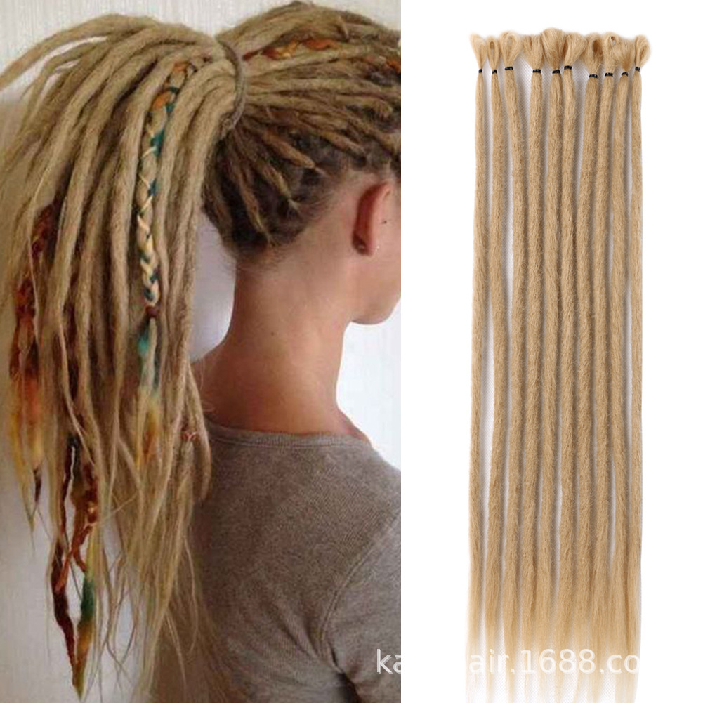 22 pulgadas trenzadas pelucas trenzadas africanas trenzadas dreadlock trenzas