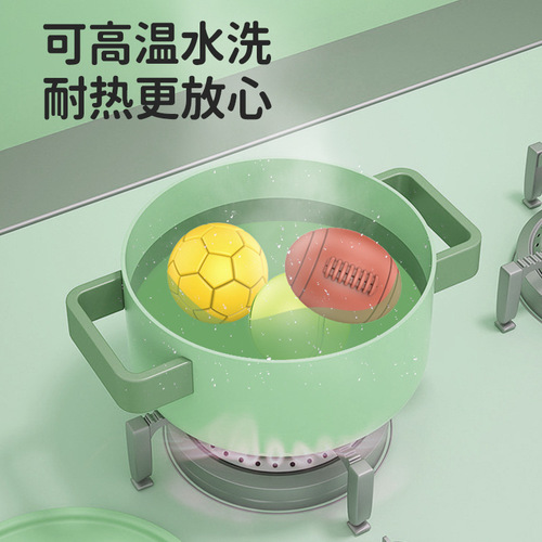 New baby colorful soft rubber ball for infants and young children 0-1-3 years old hand ball, good gift 6-piece set of caressing ball gift box