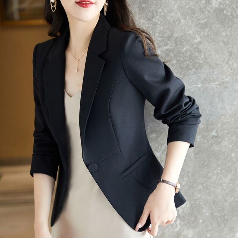 Small Suit Jacket Women's 2024 Spring and Autumn New Arrival Thin Korean Style Fashionable Slim-fit Short Elegant Casual Suit Trendy Top