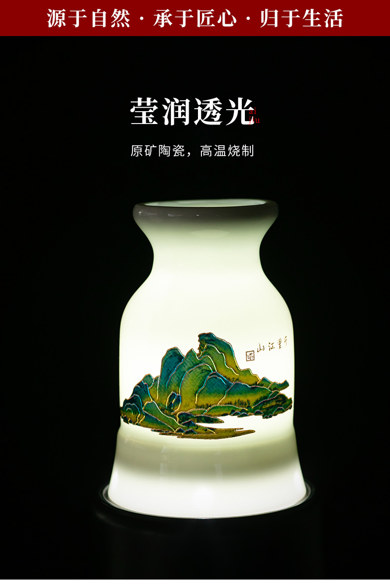 Ceramic Color-Changing Moxa Cup Gua Sha Tool Aizhongtang Moxibustion Jar for Wellness and Massage overview