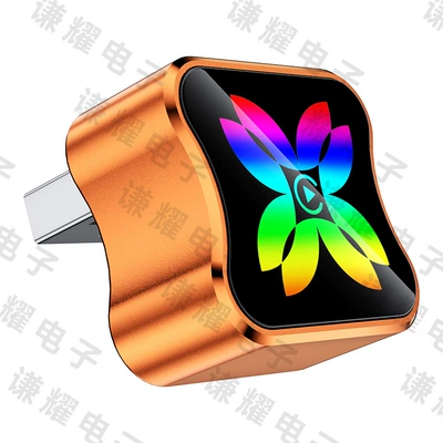 connectivity HiCar box, Simsiz CarPlay və Android Auto - q1bf-orange-butterfly-colorful-usb-metalglass-wired-carplay-to-wireless-hicar-box