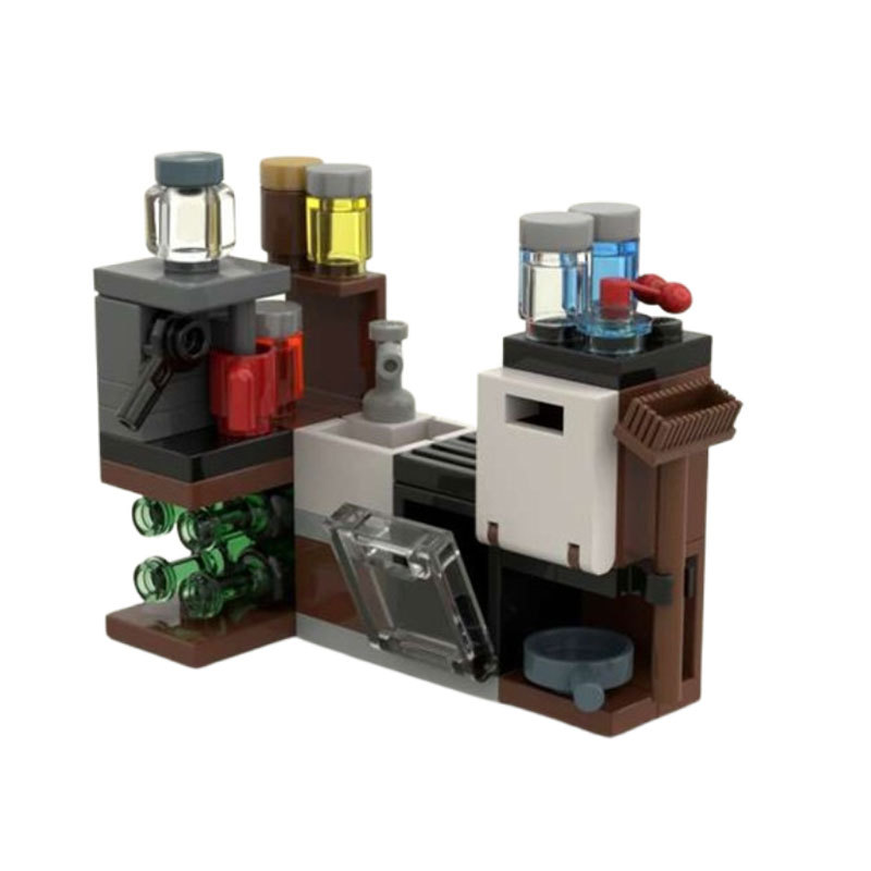 Klemmbaustein Küchenmöbel Modell Moc-35258 Bausatz Für Kinder_voghion.com
