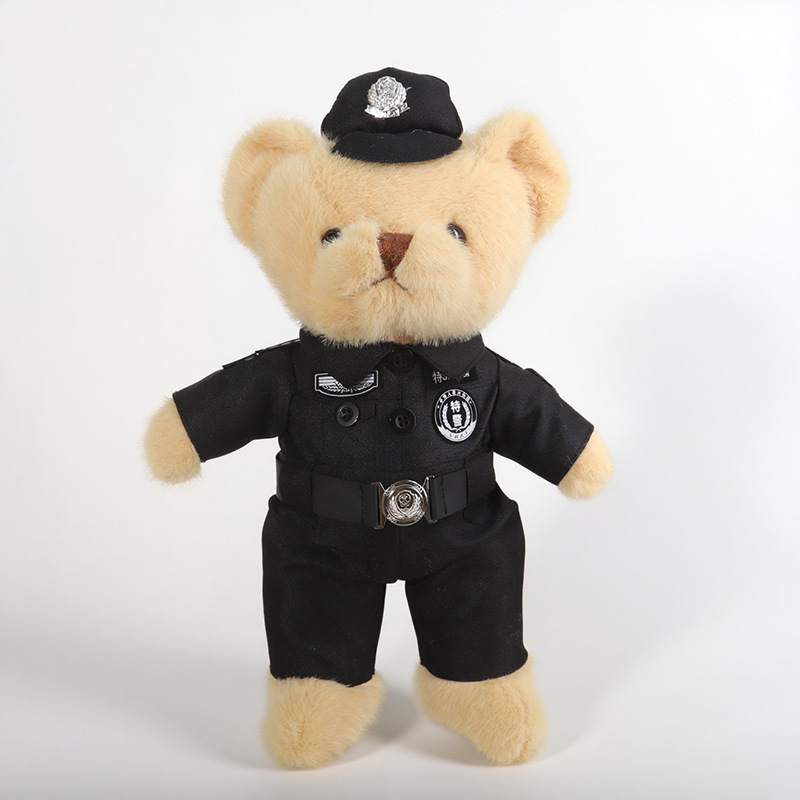 Uniforme de policía de emergencia de bomberos de policía Teddy Bear muñeca Jewel muñeca juguete de peluche regalo
