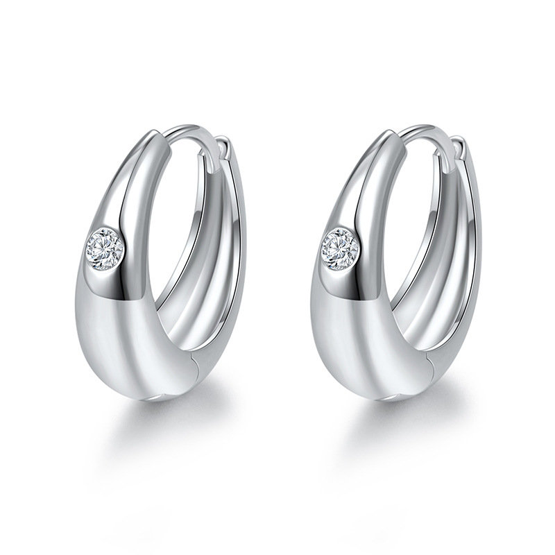 실버 모이사나이트 화이트 골드