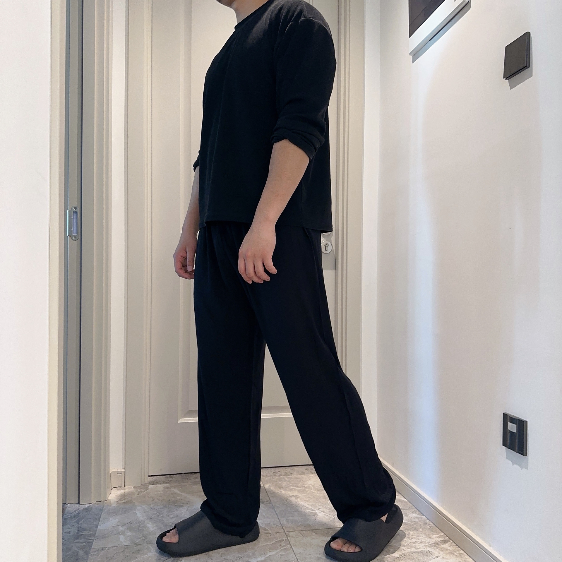 Pantalones casuales para hombre, pantalones harem de algodón y rayón, pantalones de pierna ancha, pantalones para dormir, talla grande, sueltos, transpirables, estilo informal y relajado