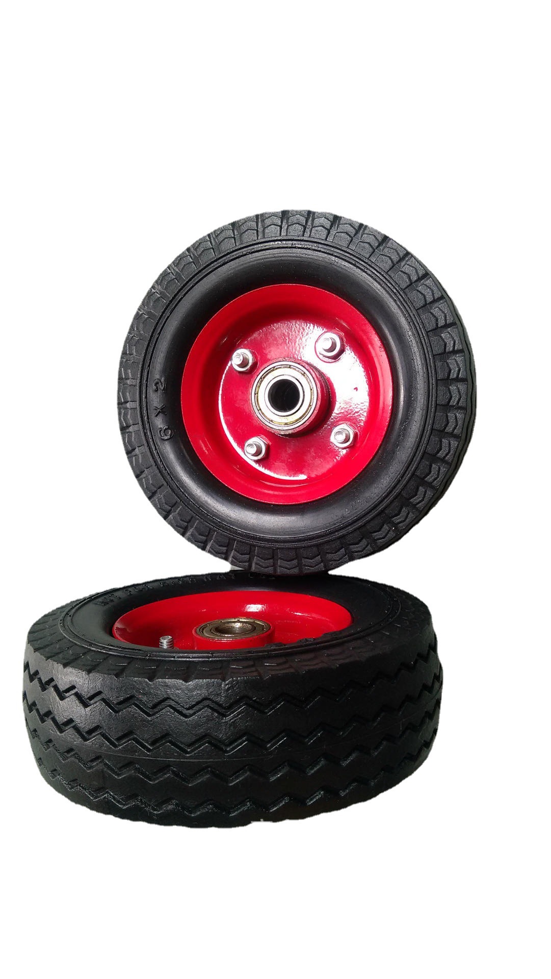 6x2寸 PU发泡轮子 工具车轮 电机车轮