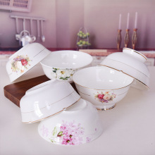 泡面碗陶瓷面碗家用骨瓷6寸大碗面馆用碗汤碗可做礼品餐具套装