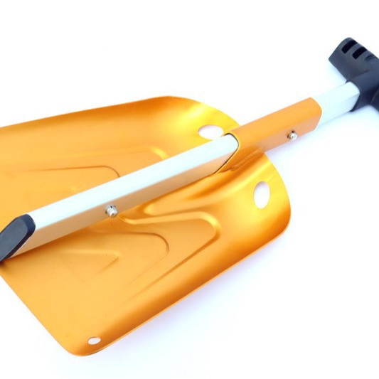 Pala de hielo de aleación de aluminio coche auto-conducción viaje plegable retráctil fácil de transportar pala de nieve de coche al aire libre pala de nieve al por mayor