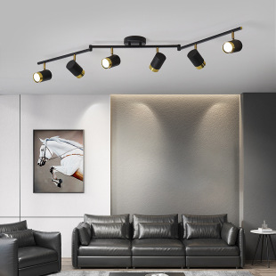 Nordic high-end led store commercial clothing store home ceiling living room background wall creative personality track spotlight