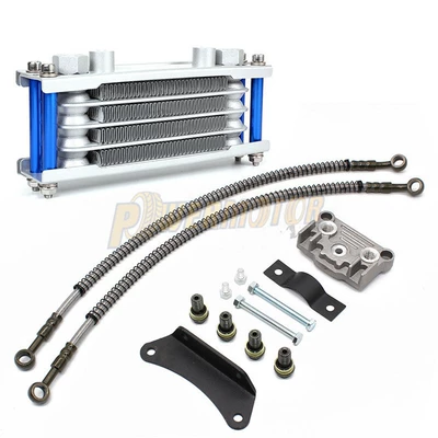 oil cooling off-road motorcycle modified — Soyutma sisteminin digər hissələri - blue-l-bracket-large-side-cover