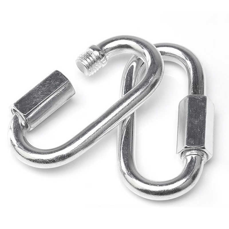 不锈钢弹簧扣登山扣保险扣钥匙扣葫芦扣螺母弹簧带圈扣狗链扣